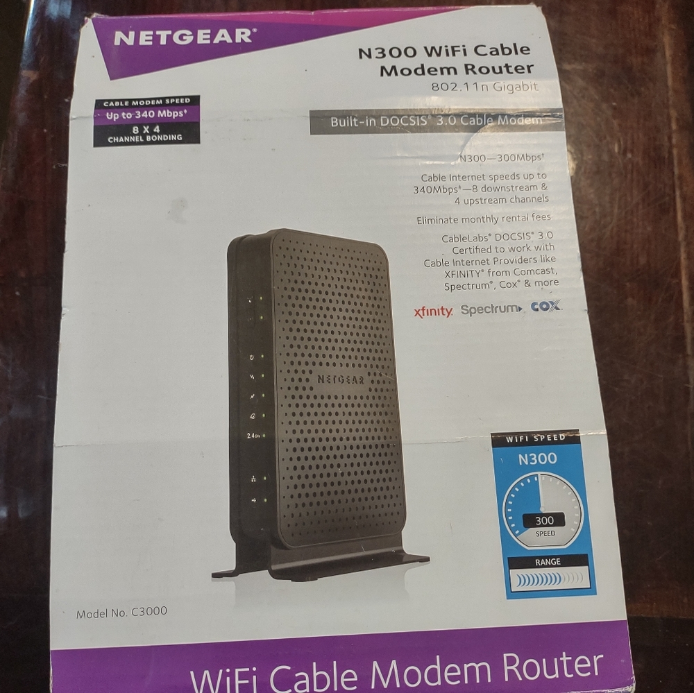 Wifi cable modem router